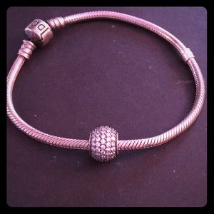 Authentic Pandora Bracelet w/ charm